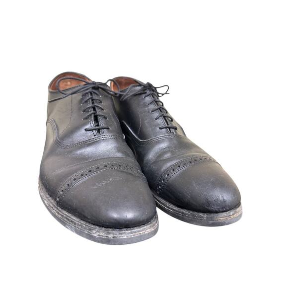 Allen Edmonds US 10 Black Park Avenue Cap Toe Oxford Dress Shoes Office Business - Picture 2 of 14